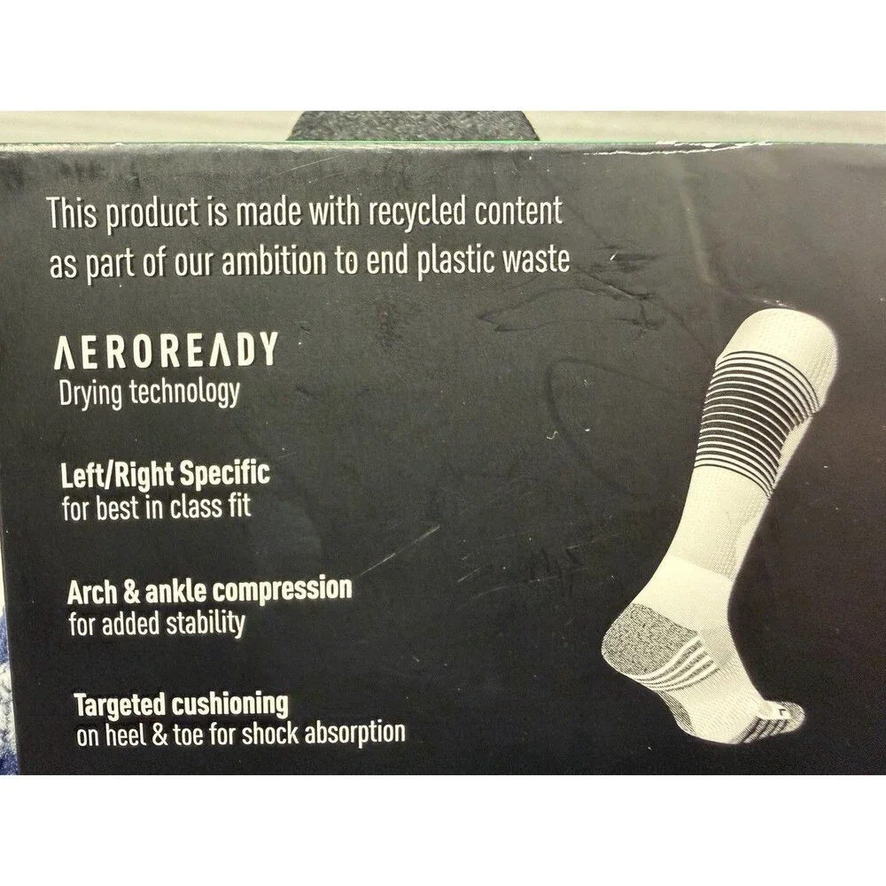 Adidas, Team Speed Soccer OTC Socks, Navy Blue/White, Size: Mens, 9-13